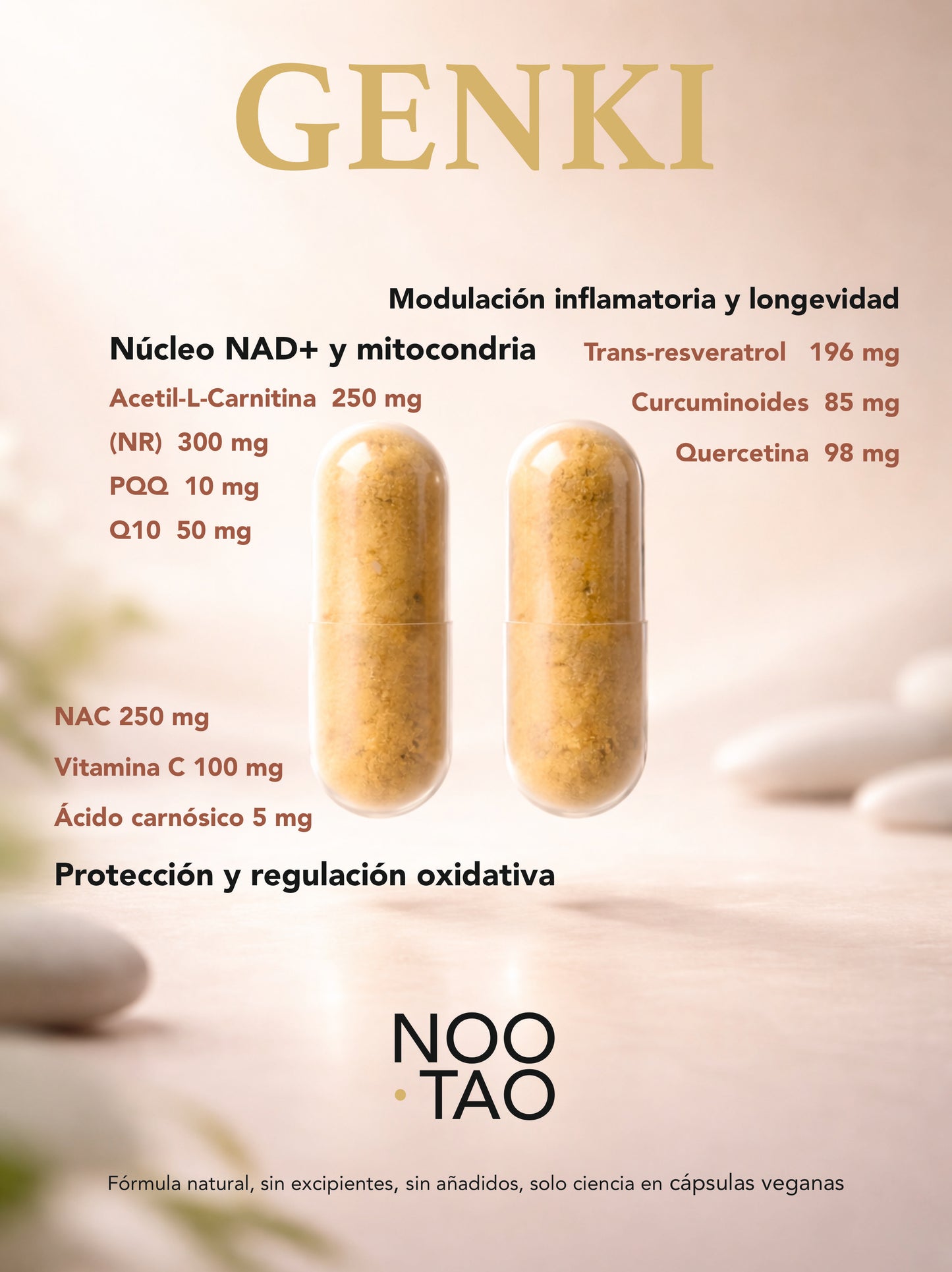 Noo·Tao Genki · Fórmula avanzada de energía celular