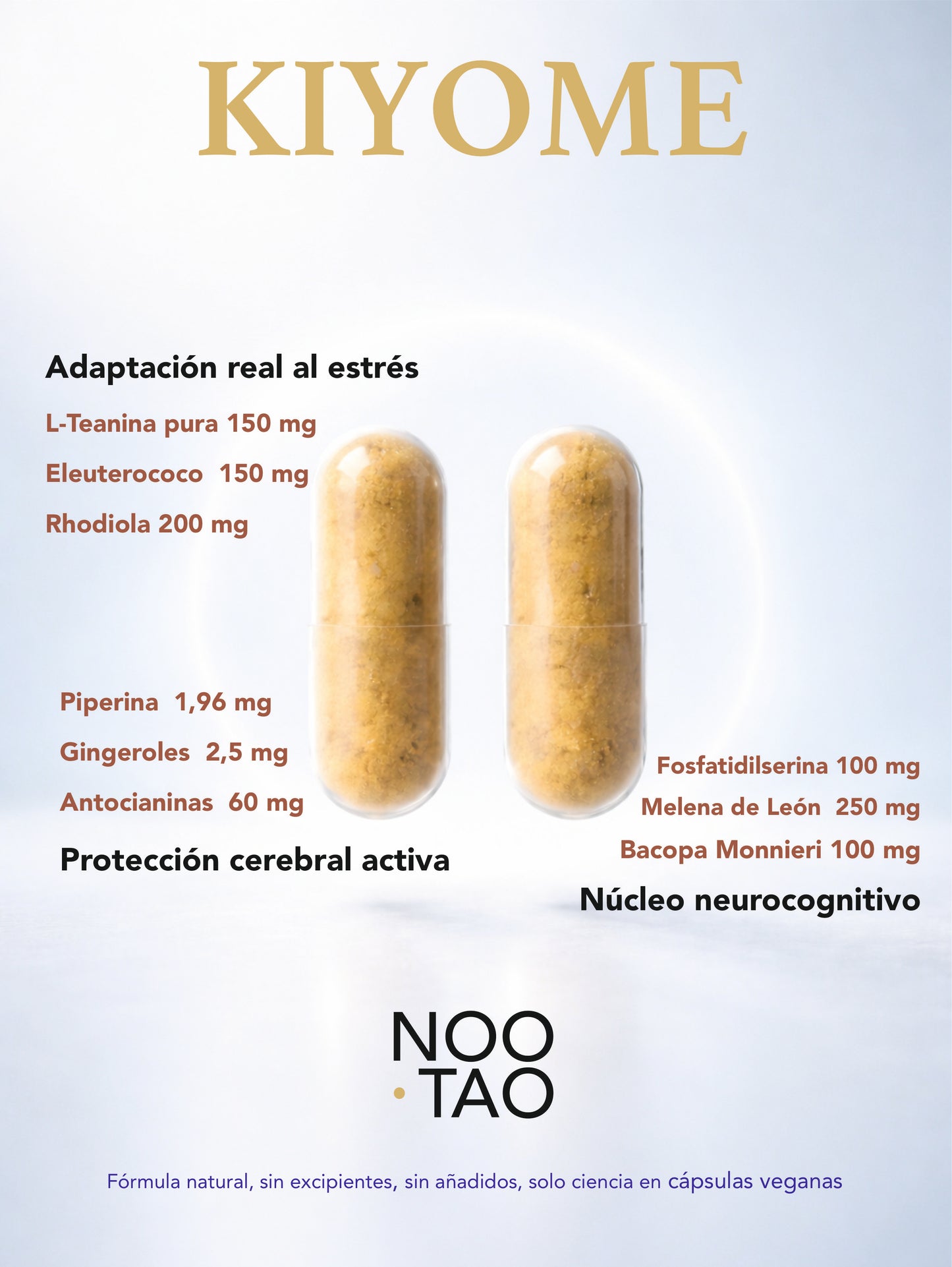 Noo·Tao Kiyome · Foco, Claridad mental, equilibrio y calma.