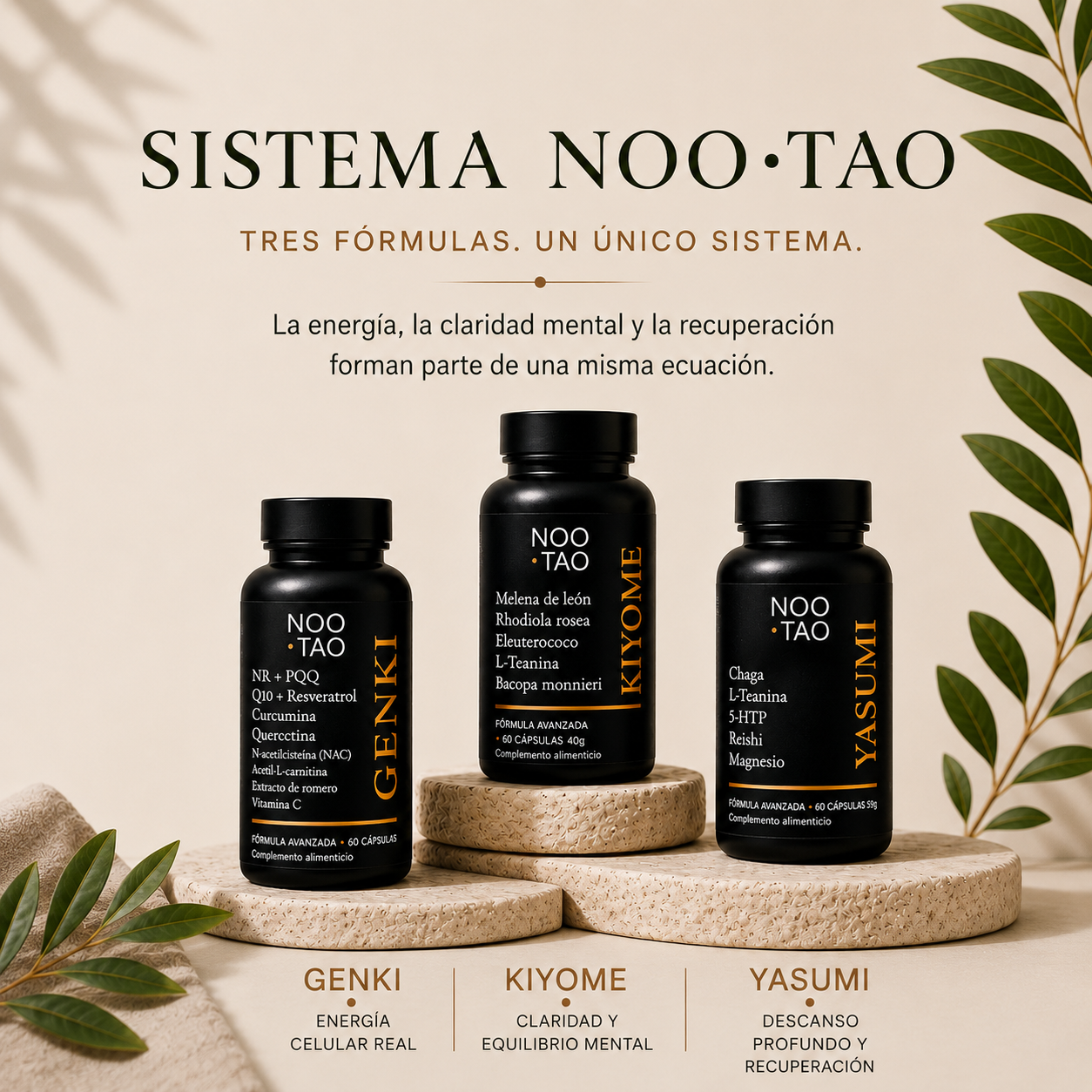 Sistema Noo·Tao Genki + Kiyome + Yasumi